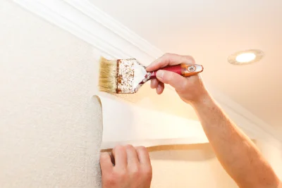 Pose de papier peint à Valgorge — revêtements muraux et toiles de verre